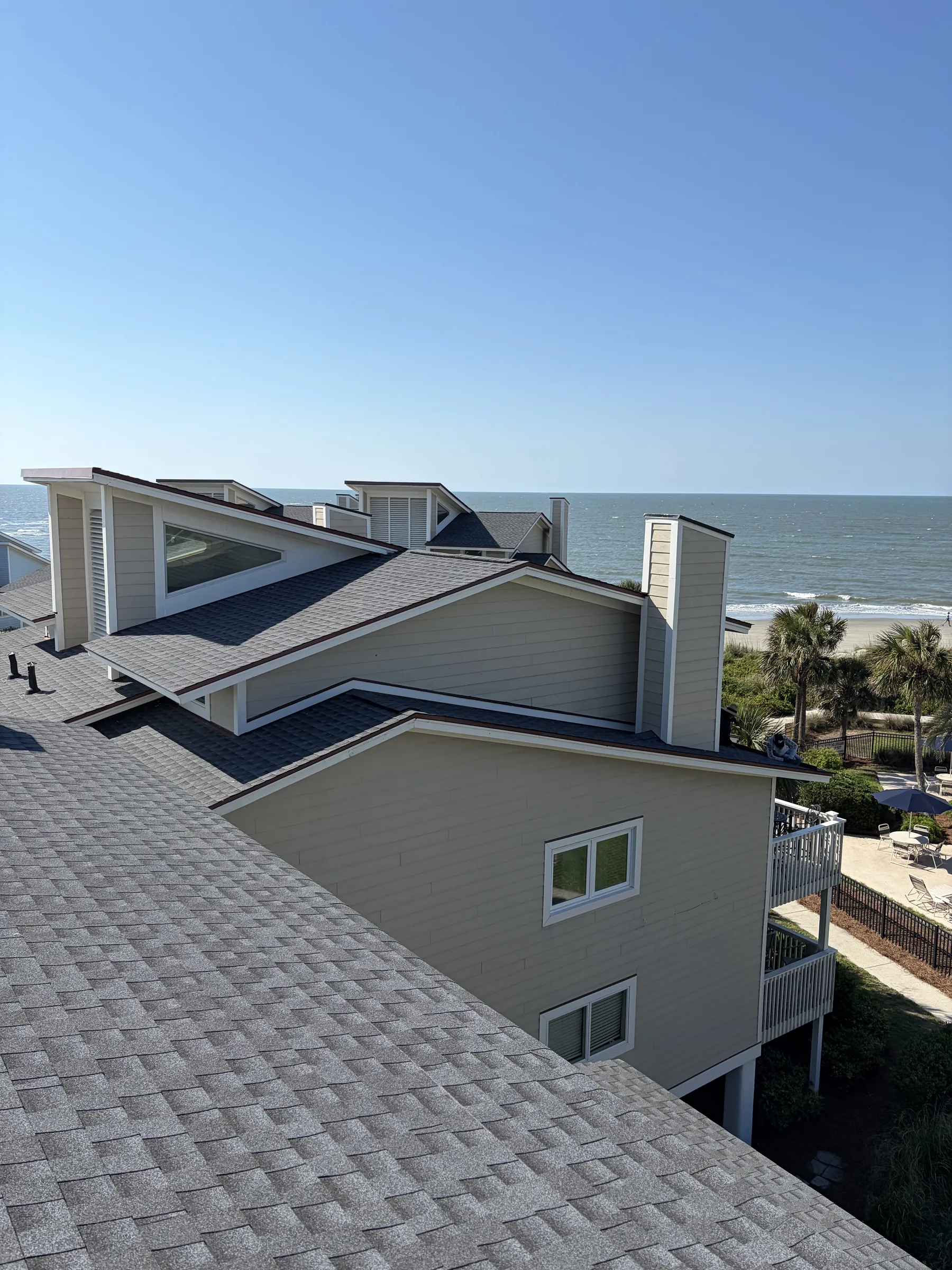 Roof replacement view